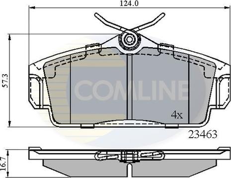 Comline CBP0740 - Brake Pad Set, disc brake autospares.lv