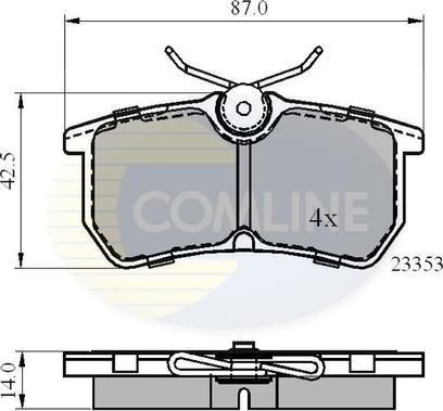 Comline CBP0705 - Brake Pad Set, disc brake autospares.lv