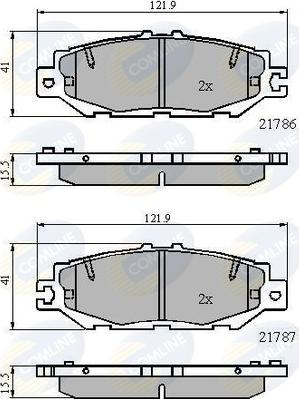 Comline CBP0788 - Brake Pad Set, disc brake autospares.lv