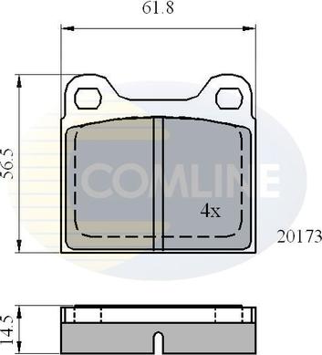 Comline CBP0731 - Brake Pad Set, disc brake autospares.lv