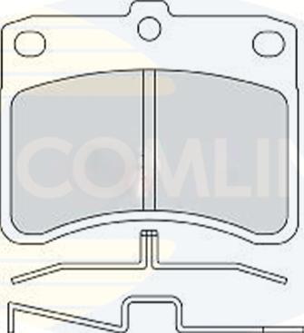 Comline CBP0770 - Brake Pad Set, disc brake autospares.lv