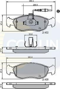 Comline CBP1570 - Brake Pad Set, disc brake autospares.lv