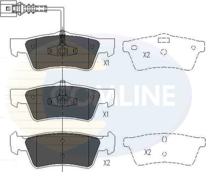 Comline CBP16062 - Brake Pad Set, disc brake autospares.lv