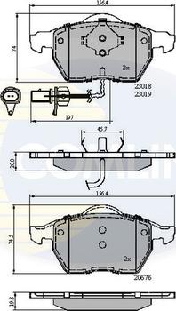 Comline CBP11542 - Brake Pad Set, disc brake autospares.lv