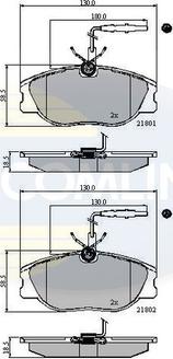 Comline CBP11001 - Brake Pad Set, disc brake autospares.lv