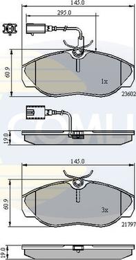 Comline CBP11031 - Brake Pad Set, disc brake autospares.lv