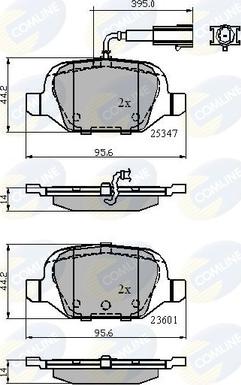 Comline CBP11026 - Brake Pad Set, disc brake autospares.lv