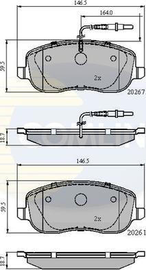 Comline CBP11158 - Brake Pad Set, disc brake autospares.lv