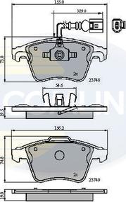 Comline CBP11311 - Brake Pad Set, disc brake autospares.lv