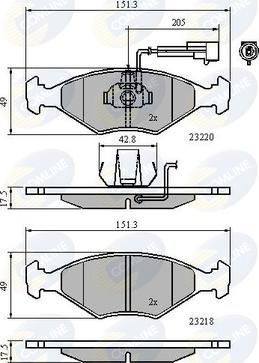 Comline CBP11295 - Brake Pad Set, disc brake autospares.lv