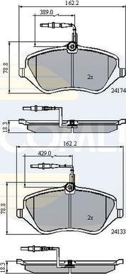 Comline CBP11251 - Brake Pad Set, disc brake autospares.lv