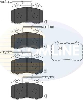 Comline CBP11227 - Brake Pad Set, disc brake autospares.lv
