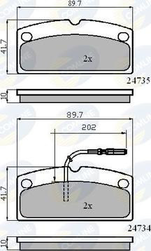 Comline CBP11796 - Brake Pad Set, disc brake autospares.lv