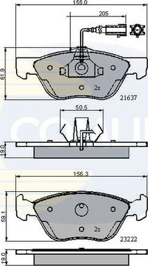 Comline CBP11772 - Brake Pad Set, disc brake autospares.lv