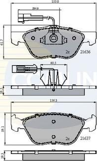 Comline CBP1897 - Brake Pad Set, disc brake autospares.lv