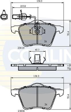 Comline CBP1885 - Brake Pad Set, disc brake autospares.lv