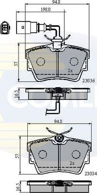 Comline CBP1874 - Brake Pad Set, disc brake autospares.lv