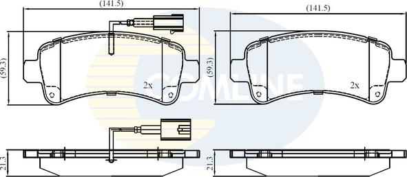 Comline CBP12395 - Brake Pad Set, disc brake autospares.lv