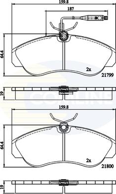 Comline CBP1275 - Brake Pad Set, disc brake autospares.lv