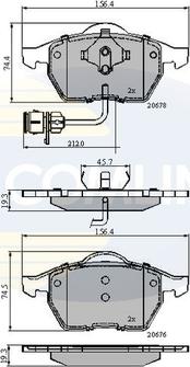 Comline CBP1715 - Brake Pad Set, disc brake autospares.lv