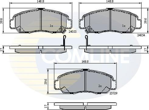 Comline CBP3949 - Brake Pad Set, disc brake autospares.lv