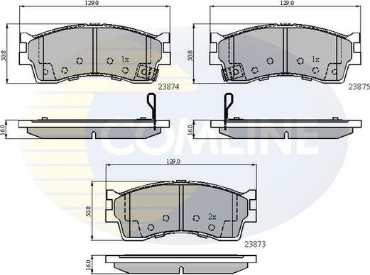 Comline CBP3941 - Brake Pad Set, disc brake autospares.lv