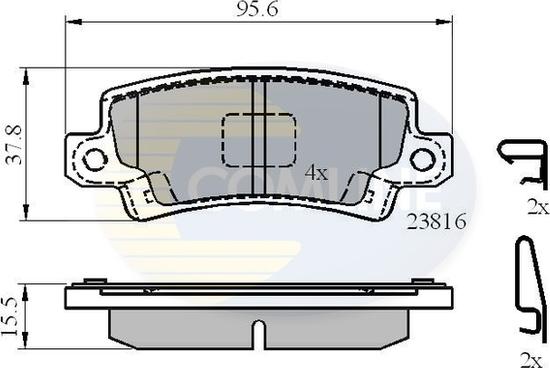 Comline CBP3942 - Brake Pad Set, disc brake autospares.lv