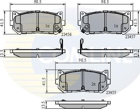 Comline CBP3906 - Brake Pad Set, disc brake autospares.lv