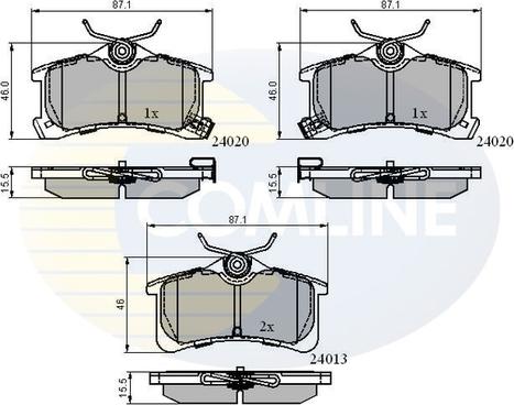 Comline CBP3903 - Brake Pad Set, disc brake autospares.lv