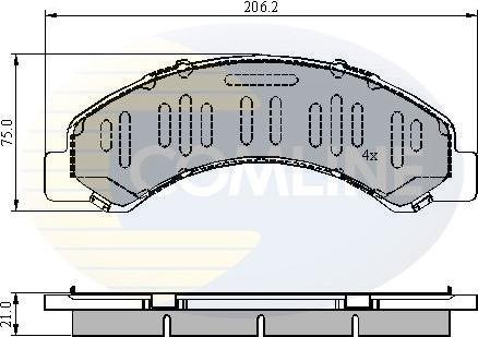 Comline CBP3918 - Brake Pad Set, disc brake autospares.lv