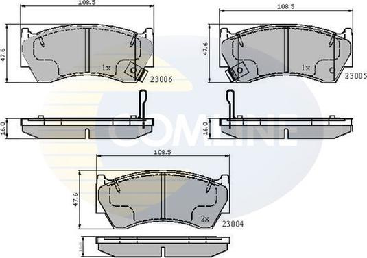 Comline CBP3449 - Brake Pad Set, disc brake autospares.lv