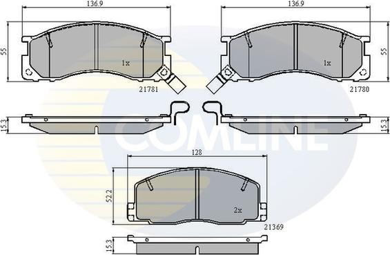 Comline CBP3441 - Brake Pad Set, disc brake autospares.lv