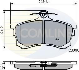 Comline CBP3452 - Brake Pad Set, disc brake autospares.lv