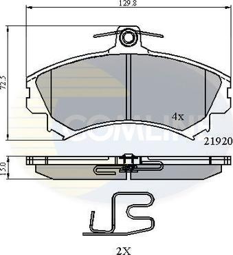 Comline CBP3462 - Brake Pad Set, disc brake autospares.lv