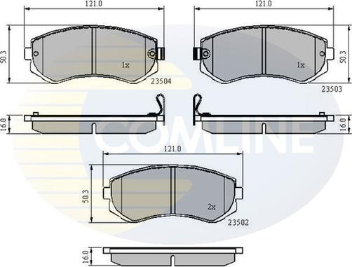 Comline CBP3484 - Brake Pad Set, disc brake autospares.lv