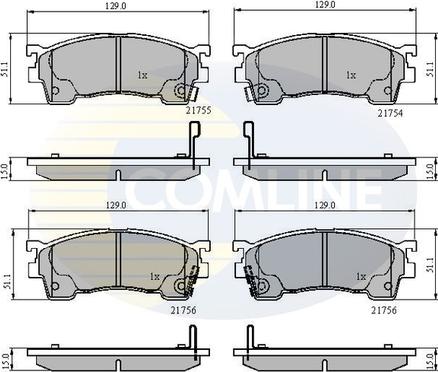 Comline CBP3510 - Brake Pad Set, disc brake autospares.lv