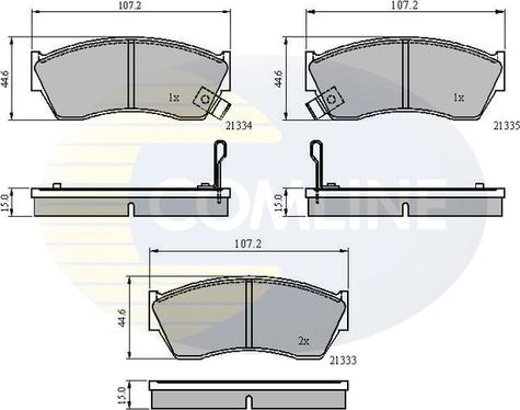 Comline CBP3518 - Brake Pad Set, disc brake autospares.lv