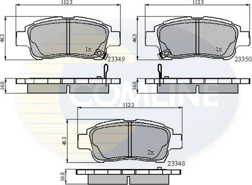 Comline CBP3582 - Brake Pad Set, disc brake autospares.lv