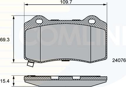 Comline CBP36065 - Brake Pad Set, disc brake autospares.lv
