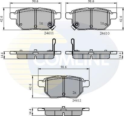 Comline CBP31579 - Brake Pad Set, disc brake autospares.lv