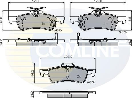 Comline CBP31657 - Brake Pad Set, disc brake autospares.lv