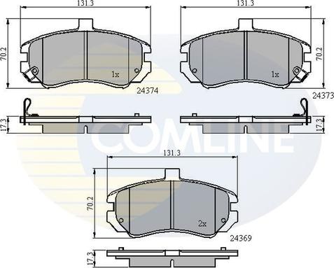 Comline CBP31197 - Brake Pad Set, disc brake autospares.lv