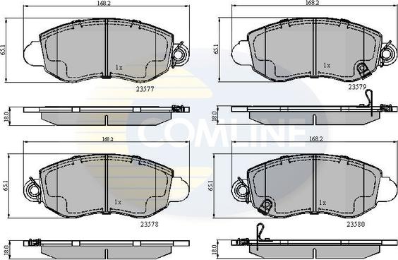 Comline CBP31108 - Brake Pad Set, disc brake autospares.lv