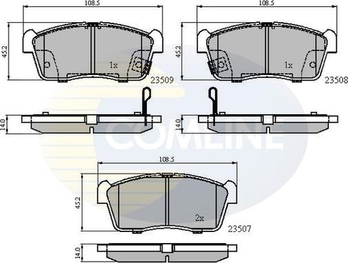 Comline CBP31113 - Brake Pad Set, disc brake autospares.lv