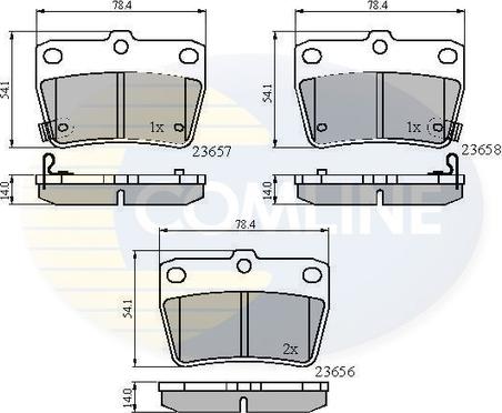 Comline CBP31134 - Brake Pad Set, disc brake autospares.lv