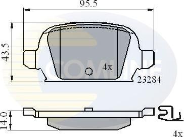 Comline CBP31135 - Brake Pad Set, disc brake autospares.lv