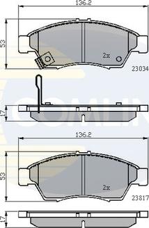 Comline CBP31125 - Brake Pad Set, disc brake autospares.lv