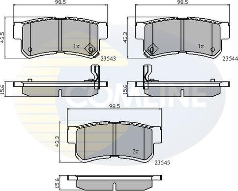 Comline CBP31126 - Brake Pad Set, disc brake autospares.lv