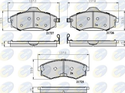 Comline CBP31741 - Brake Pad Set, disc brake autospares.lv