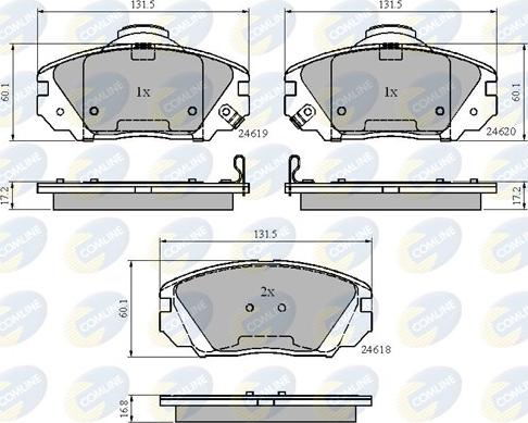 Comline CBP31788 - Brake Pad Set, disc brake autospares.lv